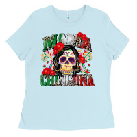 Baby Blue mama chingona Ladies Tee - Zillion Design Studio