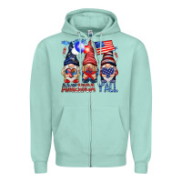 Seafoam America yall Zipper Hoodie - NancyCooperArtShop