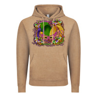Vintage Coffee mardi gras mask king cake Vintage Hoodie - RanaPortraitStore