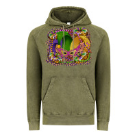 Vintage Olive mardi gras mask king cake Vintage Hoodie - RanaPortraitStore