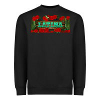 Black latina libbey glass Heavyweight Sweatshirt - BundleAndBundleShop
