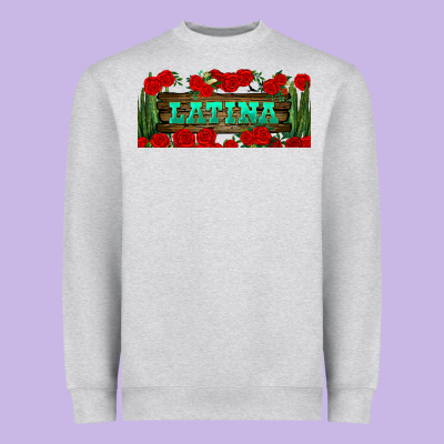 Latina Libbey Glass Heavyweight Sweatshirt Designed By Bundleandbundleshop