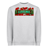 Heather Grey latina libbey glass Heavyweight Sweatshirt - BundleAndBundleShop