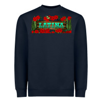 Navy latina libbey glass Heavyweight Sweatshirt - BundleAndBundleShop