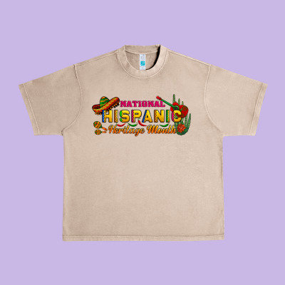 National Hispanic Heritage Month Urban Heavy Tee Designed By Bundleandbundleshop