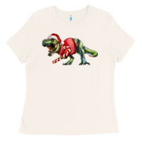 Bone t rex christmas Ladies Tee - RanaPortraitStore