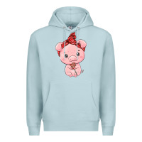 Blue Mist cute pig Premium Hoodie - texasbilliewilder