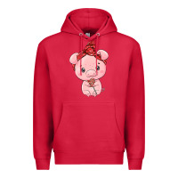 Cardinal cute pig Premium Hoodie - texasbilliewilder