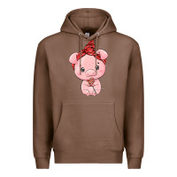 Chestnut cute pig Premium Hoodie - texasbilliewilder