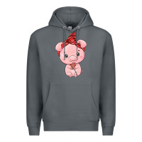 Rock cute pig Premium Hoodie - texasbilliewilder