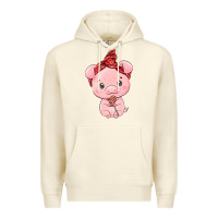 Sandshell cute pig Premium Hoodie - texasbilliewilder