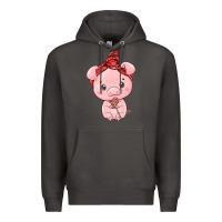 Smoke cute pig Premium Hoodie - texasbilliewilder