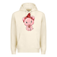 Tofu cute pig Premium Hoodie - texasbilliewilder