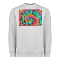 Heather Grey tie dye leopard cowhide glitter background Heavyweight Sweatshirt - Artiststas
