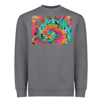 Storm tie dye leopard cowhide glitter background Heavyweight Sweatshirt - Artiststas