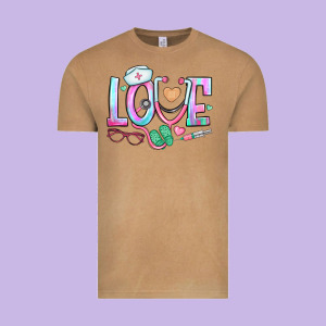 Love Nurse Vintage Tee Designed By Bundleandbundleshop