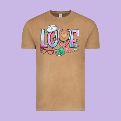 Love Nurse Vintage Tee Designed By Bundleandbundleshop
