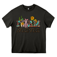 Asphalt farm mama with baby pigs Heavy Core Tee - Artiststas