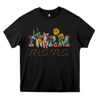 Black farm mama with baby pigs Heavy Core Tee - Artiststas