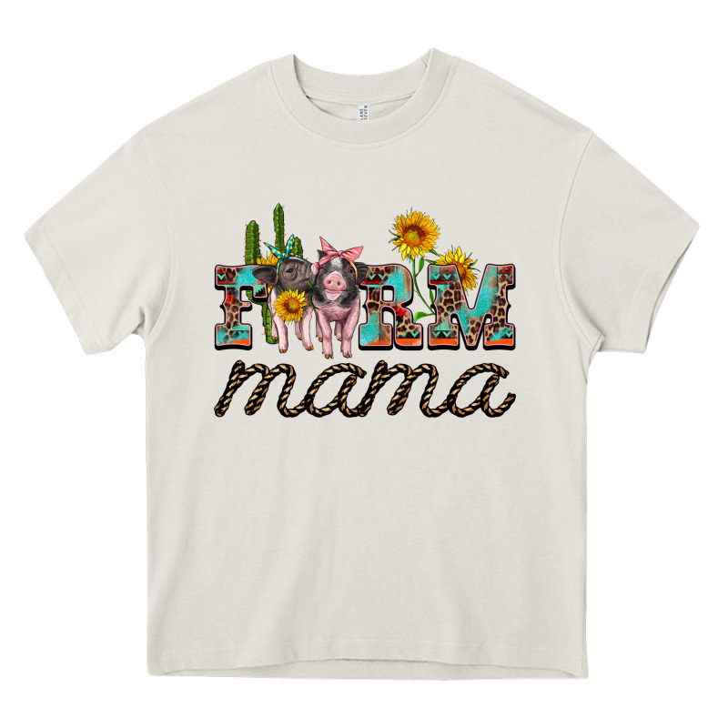 Farm Mama With Baby Pigs Heavy Core Tee by Artiststas | Teevron