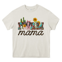 Cream farm mama with baby pigs Heavy Core Tee - Artiststas