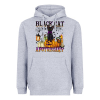 Heather Grey black cat apothecary Heavyweight Hoodie - BarkalooDesign