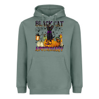 Sage black cat apothecary Heavyweight Hoodie - BarkalooDesign