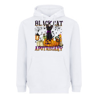 White black cat apothecary Heavyweight Hoodie - BarkalooDesign