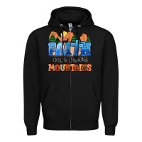 Black faith can move mountains Zipper Hoodie - MaliasSmallBusiness