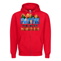 Red faith can move mountains Zipper Hoodie - MaliasSmallBusiness