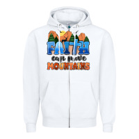 White faith can move mountains Zipper Hoodie - MaliasSmallBusiness