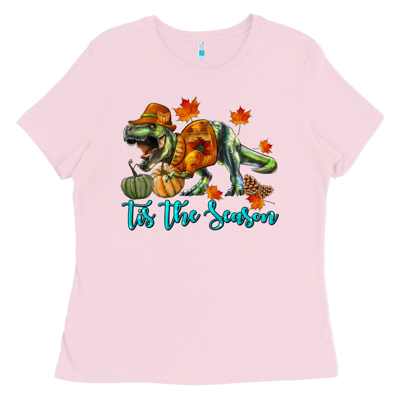 T Rex Tis The Season Ladies Tee by RanaPortraitStore | Teevron