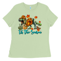 Matcha t rex tis the season Ladies Tee - RanaPortraitStore