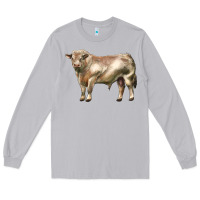 Moon Dust charolais bull Long Sleeve Tee - LillyAllenDesigns