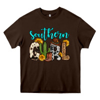 Chocolate Brown southern girl Heavy Core Tee - Zillion Design Studio