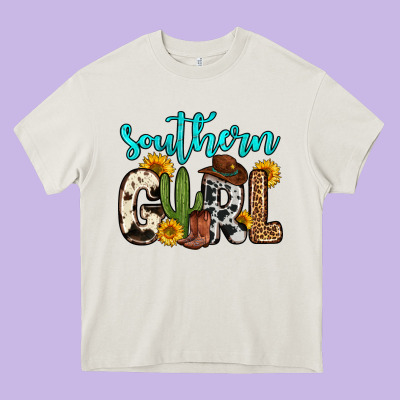 Southern Girl Heavy Core Tee Designed By Zillion Design Studio