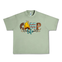 Oil Green camp life Urban Heavy Tee - Artiststas