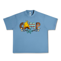 Pebble Blue camp life Urban Heavy Tee - Artiststas
