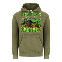 Vintage Olive shamrock crusher Vintage Hoodie - Artiststas