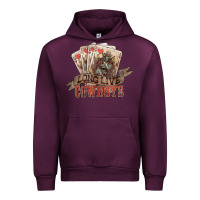 Mauve Wine Long live cowboys cards Urban Hoodie - HowdyJamesFarm