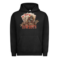 Pigment Black Long live cowboys cards Urban Hoodie - HowdyJamesFarm