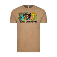 Vintage Coffee peace love cross Vintage Tee - AdoDesignShop