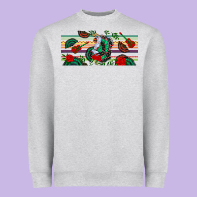 Flamenco Dancer Libbey Glass Heavyweight Sweatshirt Designed By Bundleandbundleshop