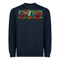 Navy flamenco dancer libbey glass Heavyweight Sweatshirt - BundleAndBundleShop