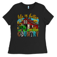 Black life is better in the country western Ladies Tee - texasbilliewilder