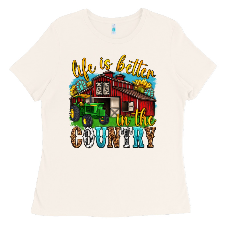 Life Is Better In The Country Western Ladies Tee by texasbilliewilder | Teevron