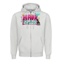 Dove Grey hair stylist Zipper Hoodie - MaliasSmallBusiness