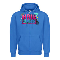 True Royal hair stylist Zipper Hoodie - MaliasSmallBusiness