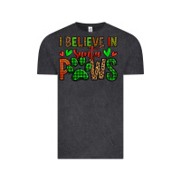 Vintage Black i believe in santa paws christmas Vintage Tee - Jasminsmagicworld