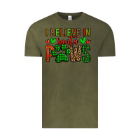 Vintage Olive i believe in santa paws christmas Vintage Tee - Jasminsmagicworld